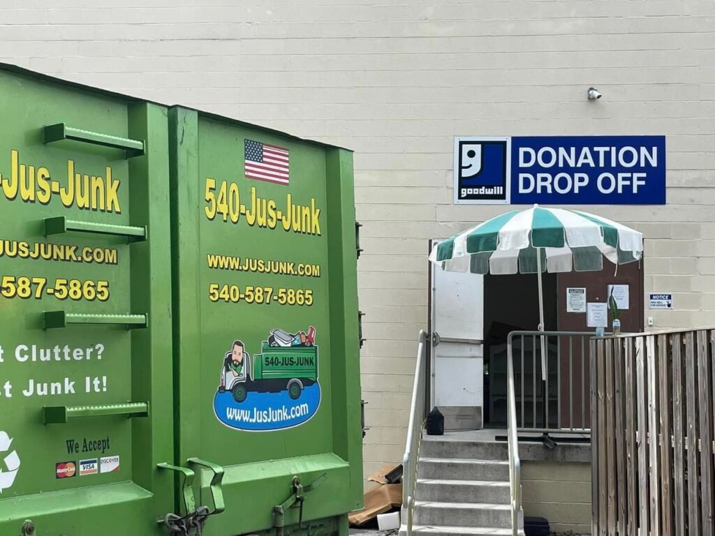 We donate and repurpose goodwill JusJunk Removal Services